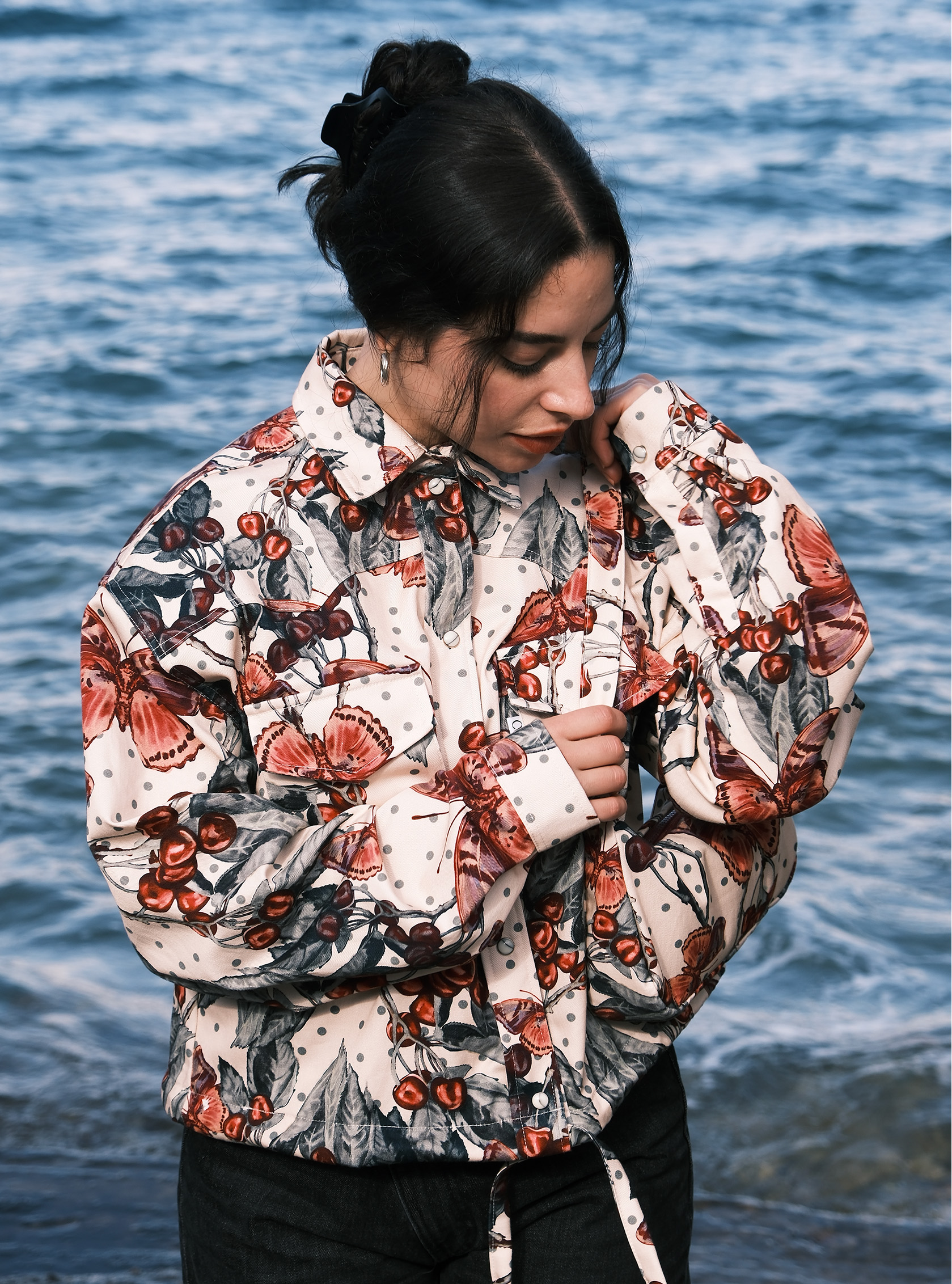 Cherry Bomber Jacket - Image 5