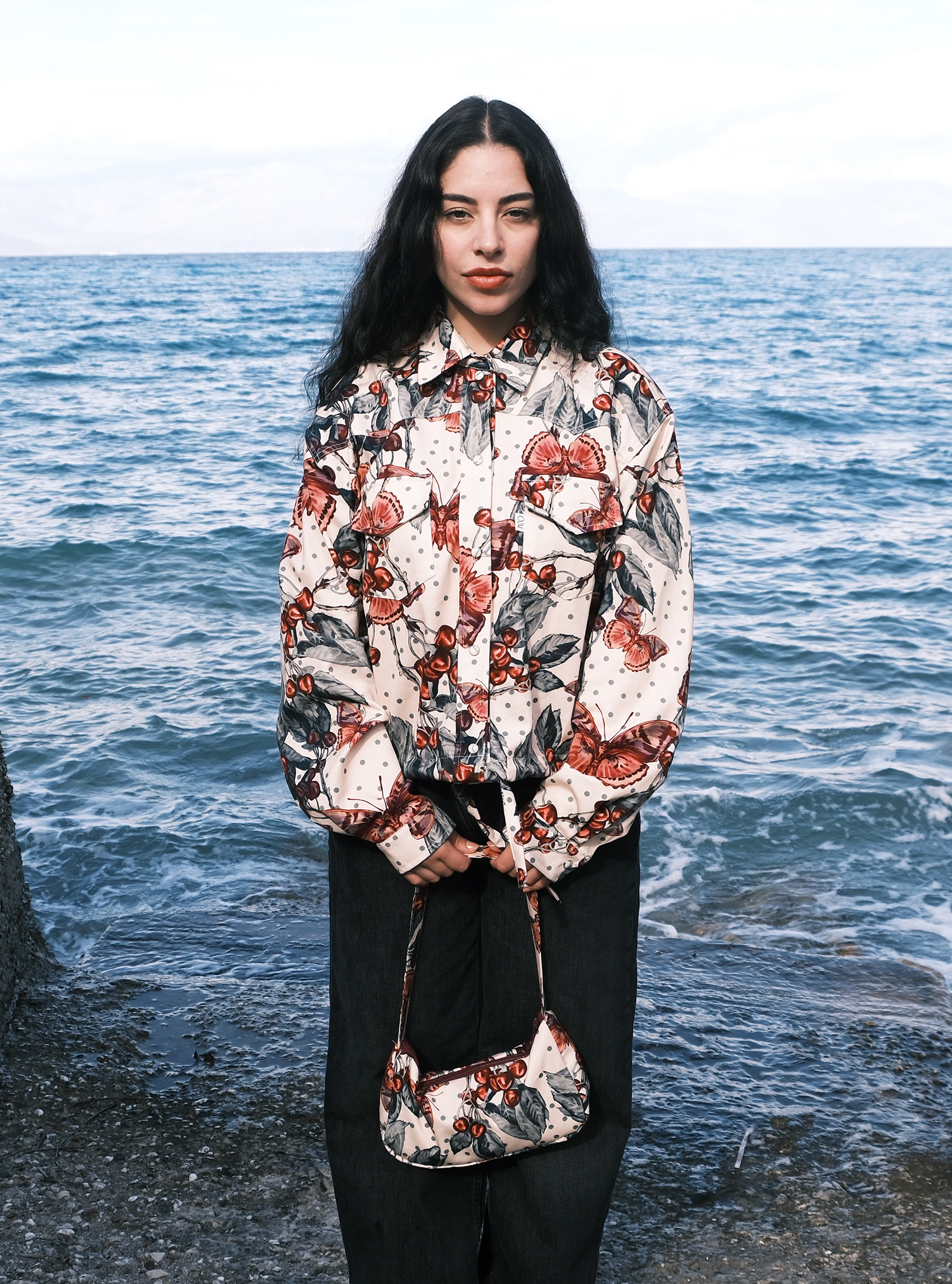 Cherry Bomber Jacket - Image 3