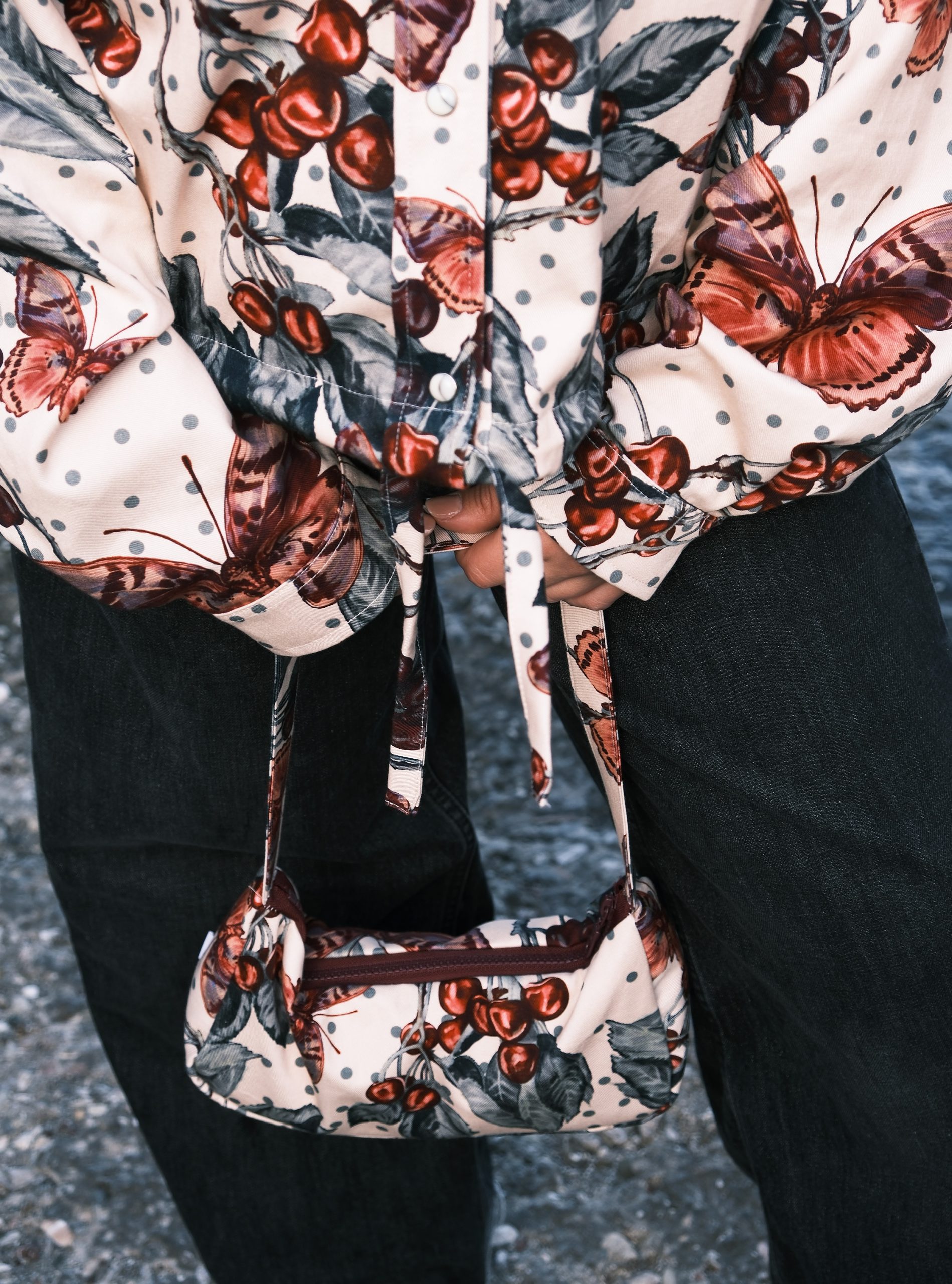 Cherry Bomber Jacket - Image 4