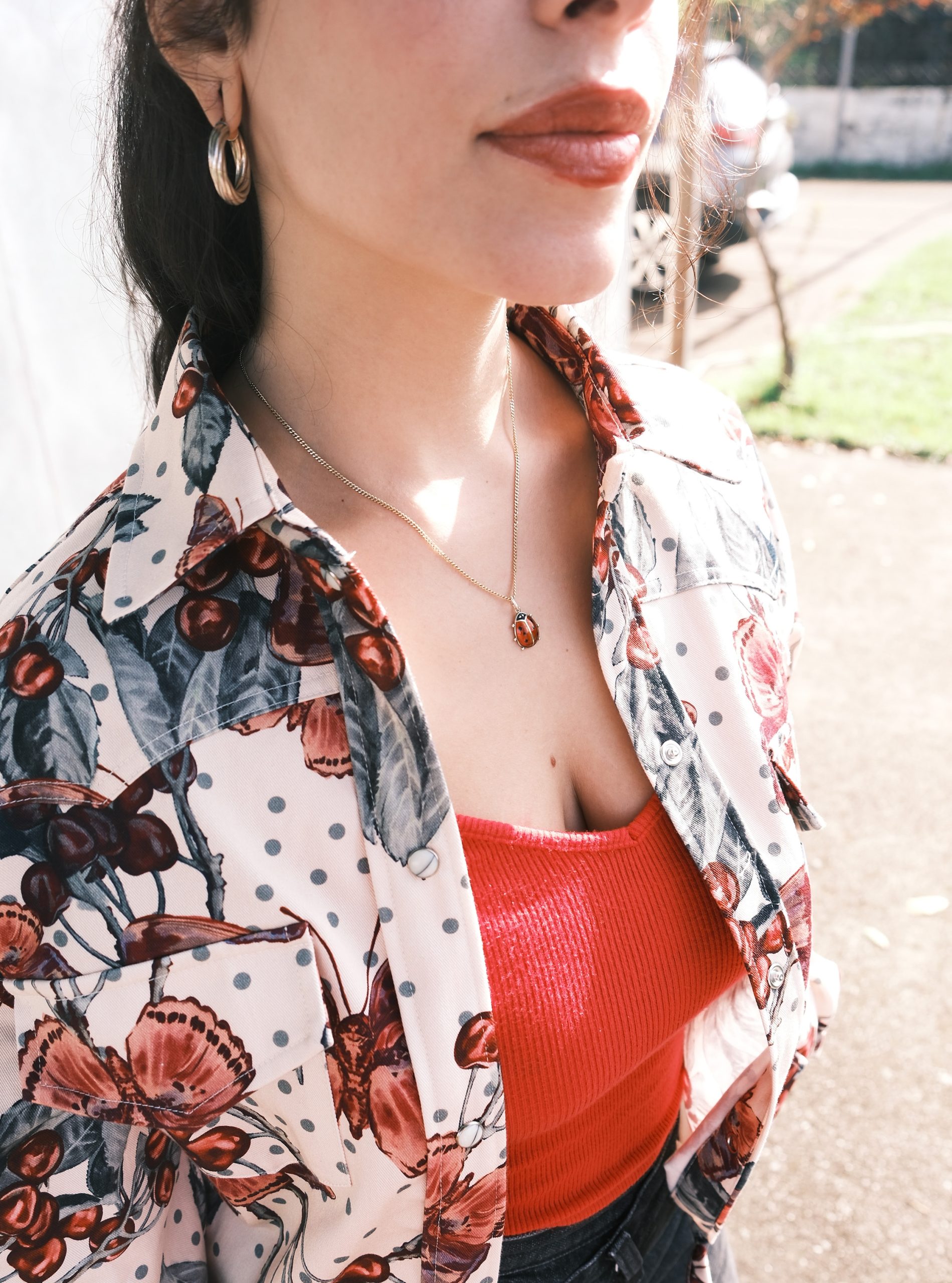 Cherry Bomber Jacket - Image 7