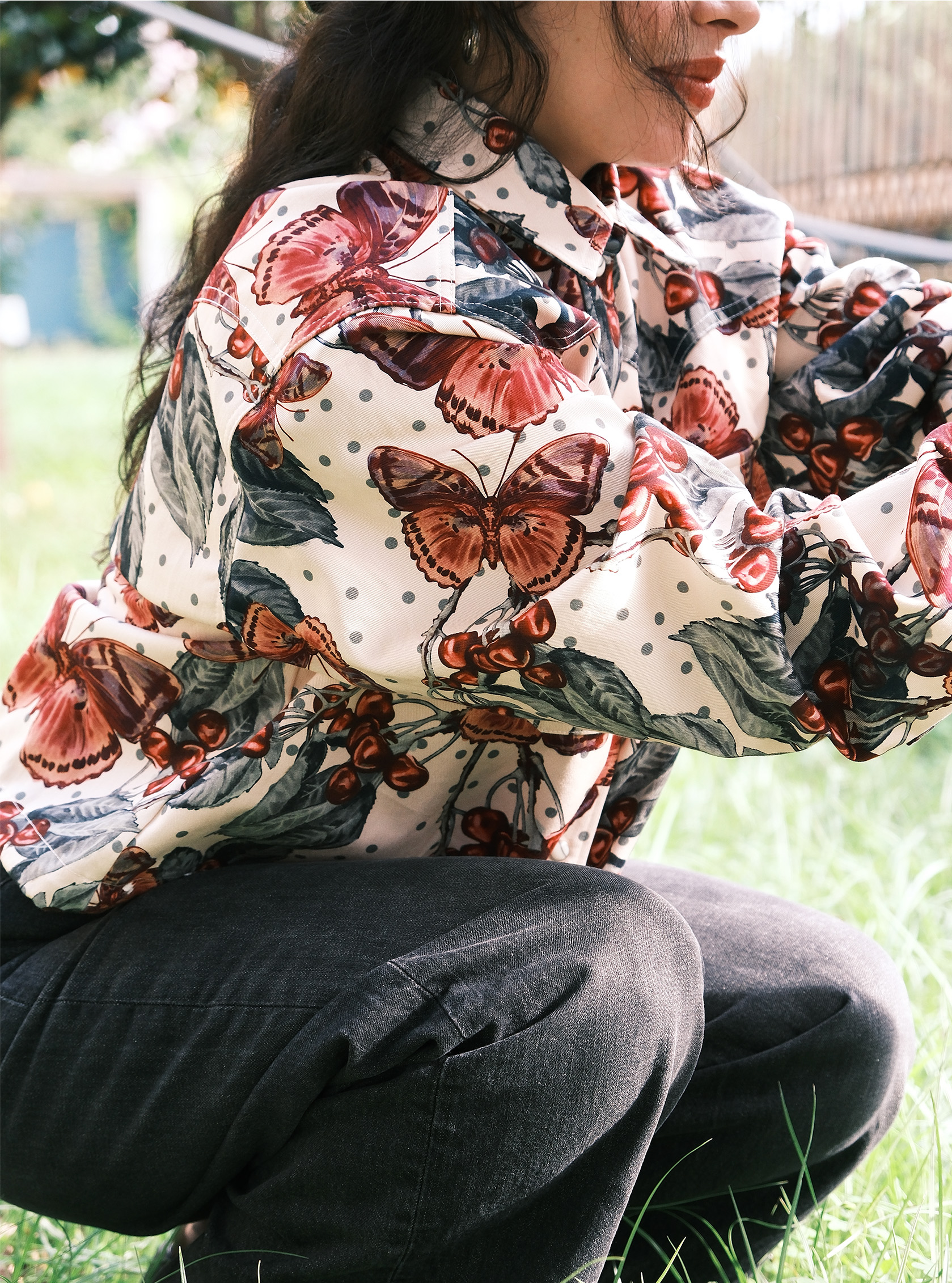 Cherry Bomber Jacket