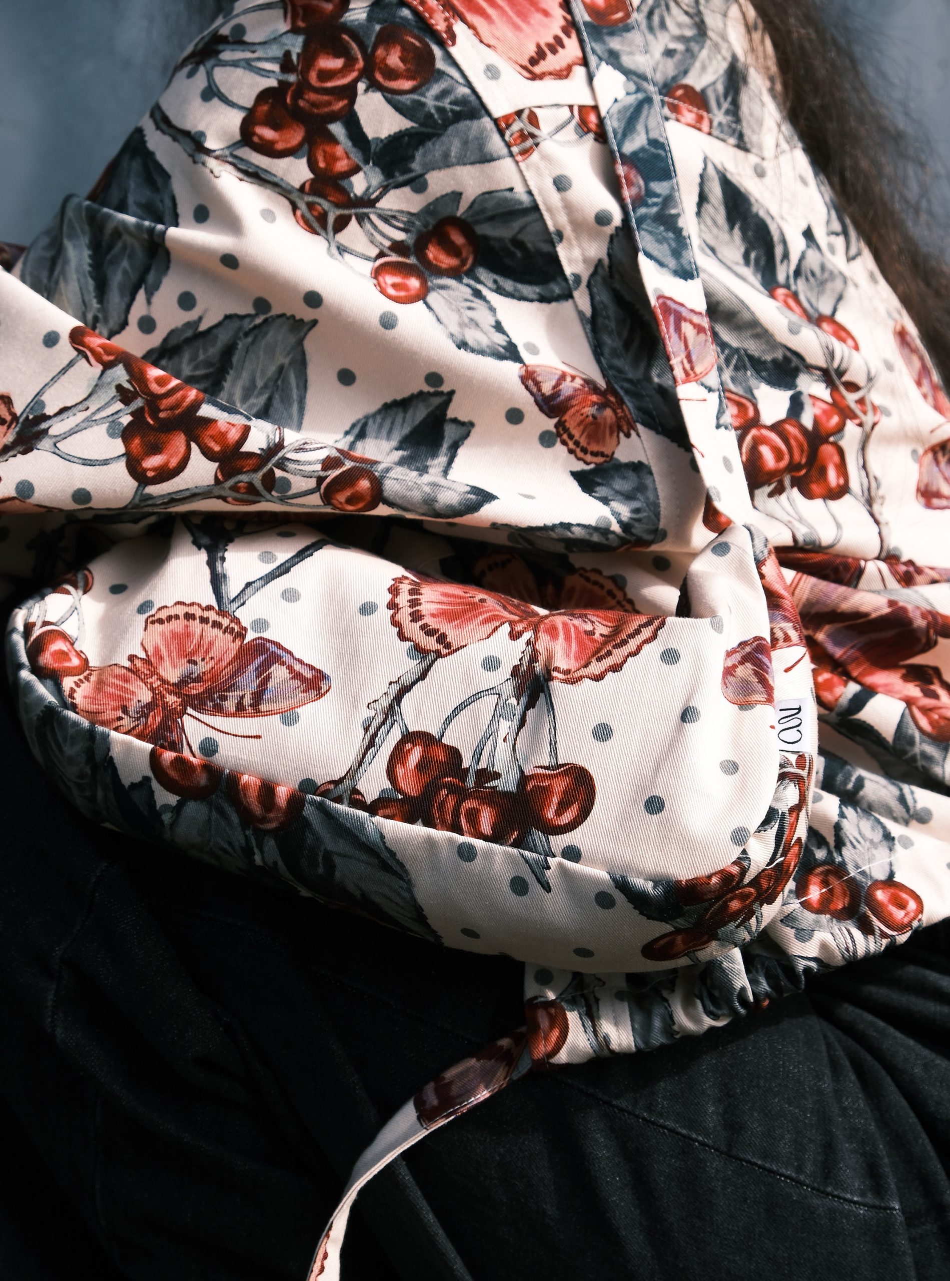 Cherry Bomber Jacket - Image 2